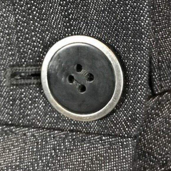 NWOT Nine West Indigo Cannes Tailored Variegated Peplum Double Breasted Jacket - Picture 13 of 16